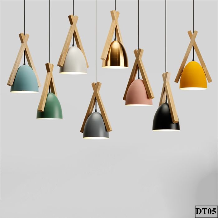 X-Shaped Wooden Socket Ceiling Pendant Light – DT05